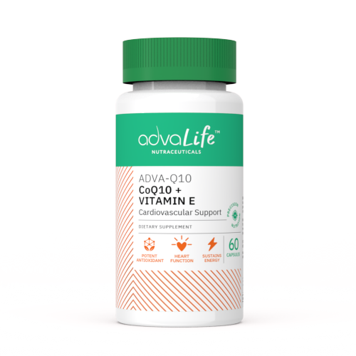 Coenzyme Q10 + Vitamin E Capsules (bottle of 60 capsules) Coenzyme Q10 + Vitamin E Capsules (bottle of 60 capsules)