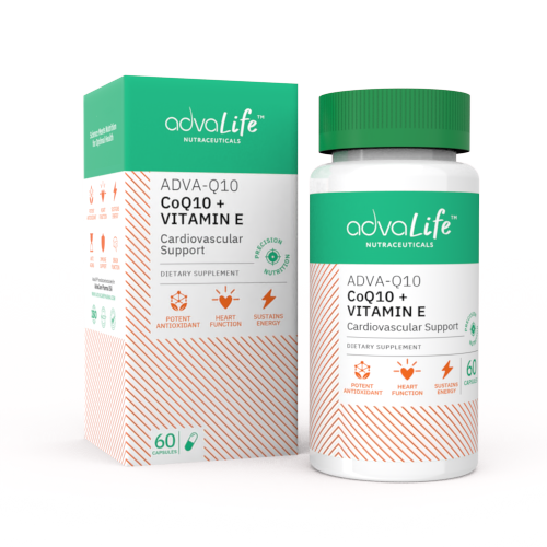 Coenzyme Q10 + Vitamin E Capsules (1 box and 1 bottle)
