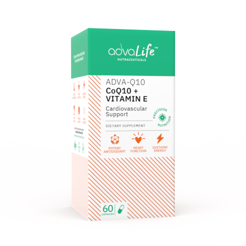 Coenzyme Q10 + Vitamin E Capsules (box of bottle)