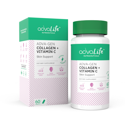 Collagen + Vitamin C Tablets (1 box and 1 bottle)