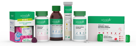 Compléments alimentaires destinés à cibler des problèmes de santé spécifiques fabriqués par AdvaCare Pharma.
