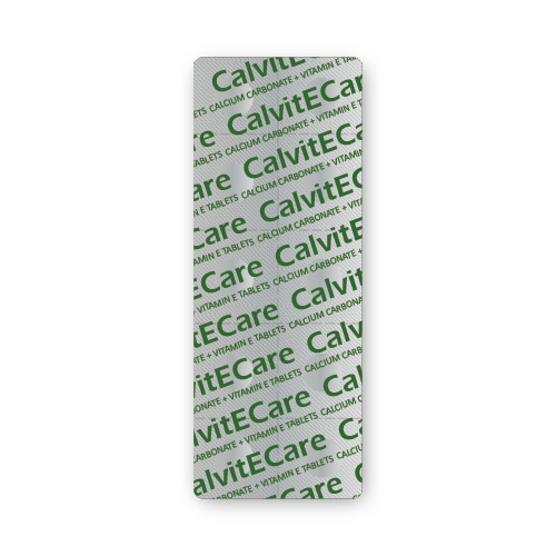 Comprimés de Carbonate de Calcium + Vitamine E (plaquette de 10 comprimés)