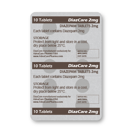 Comprimés de Diazépam (blister de 10 comprimés)