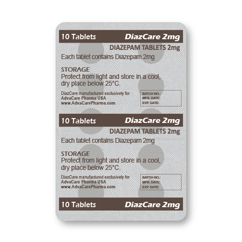 Comprimidos de Diazepam (blíster de 10 comprimidos) Comprimidos de Diazepam (blíster de 10 comprimidos)