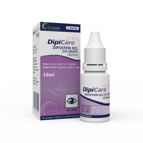 Gouttes Oculaires de Dipivefrine HCl (1 boîte et 1 flacon)