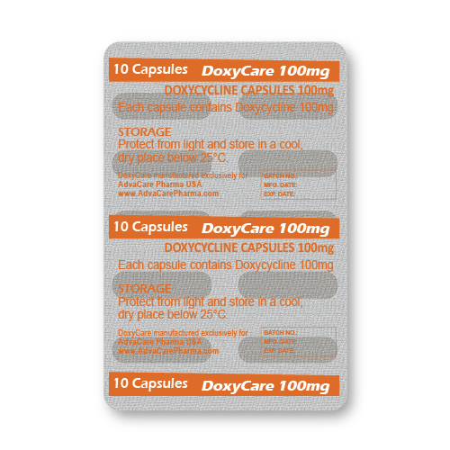 Doxycycline Capsules (blister of 10 capsules) Doxycycline Capsules (blister of 10 capsules)