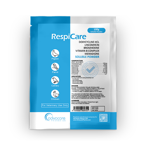 Doxycycline HCl + Lincomycin + Bromhexine + Vitamin B Complex + Menadione Soluble Powder (1 bag)