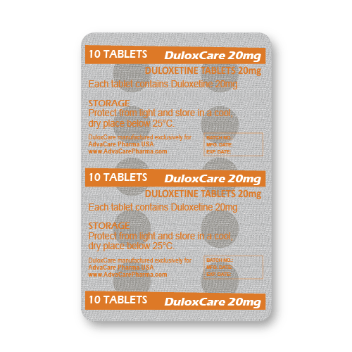Comprimidos de Duloxetina HCl (blíster de 10 comprimidos)