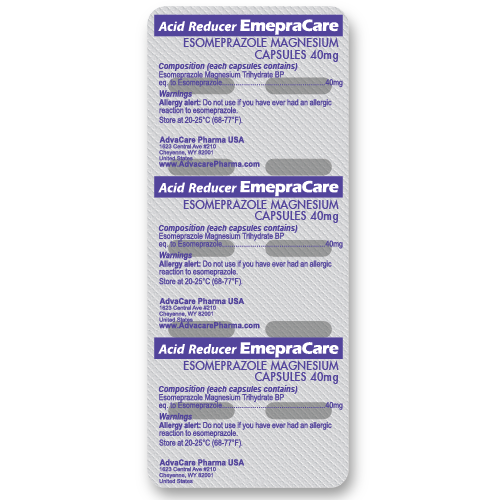 Capsules d'Esomeprazole (blister de 10 capsules)