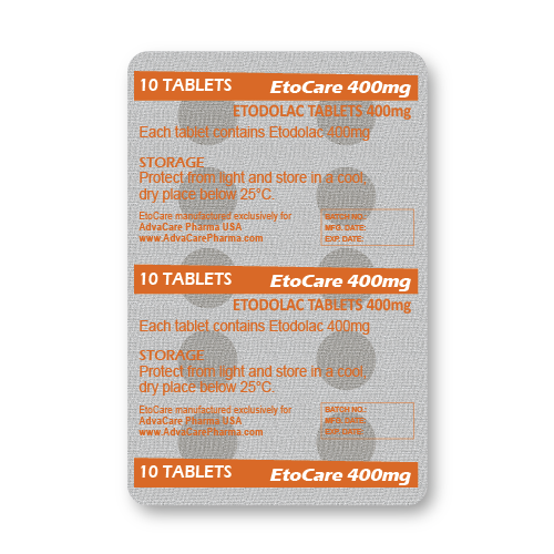 Etodolac Tablets (blister of 10 tablets) Etodolac Tablets (blister of 10 tablets)