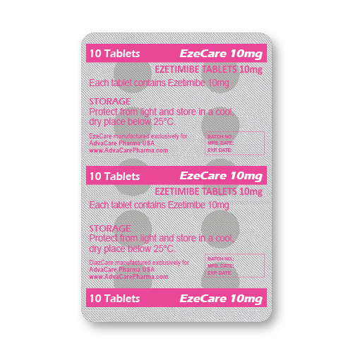 Comprimidos de Ezetimibe (blíster de 10 comprimidos)