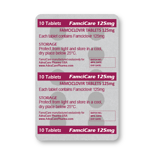 Comprimidos de Famciclovir (blíster de 10 comprimidos)