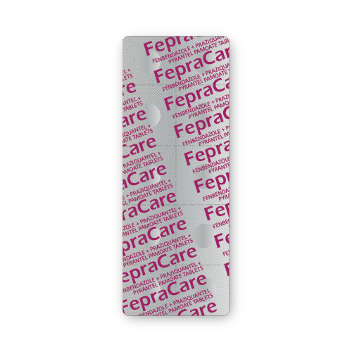 Comprimidos de Fenbendazol + Praziquantel + Pamoato de Pirantel (blíster de 10 comprimidos)