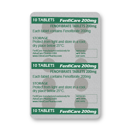 Comprimidos de Fenofibrato (blíster de 10 comprimidos) Comprimidos de Fenofibrato (blíster de 10 comprimidos)