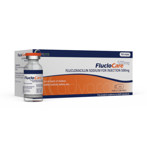 Polvo de Flucloxacilina Sódica para Inyección (1 caja y 1 frasco)