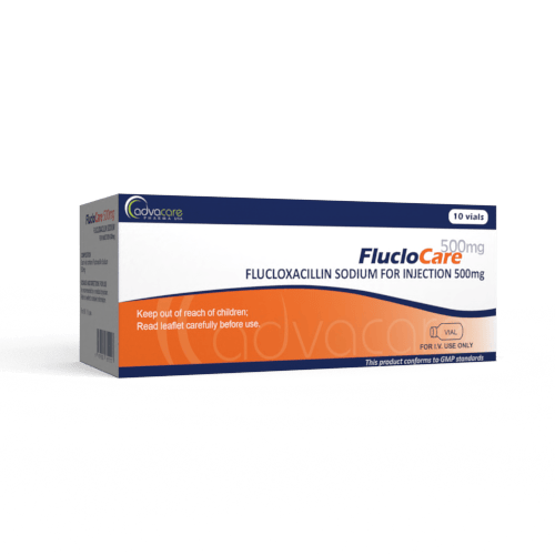 Polvo de Flucloxacilina Sódica para Inyección (caja de 10 frascos)