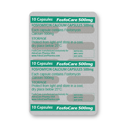 Capsules de Fosfomycine Calcium (blister de 10 capsules) Capsules de Fosfomycine Calcium (blister de 10 capsules)