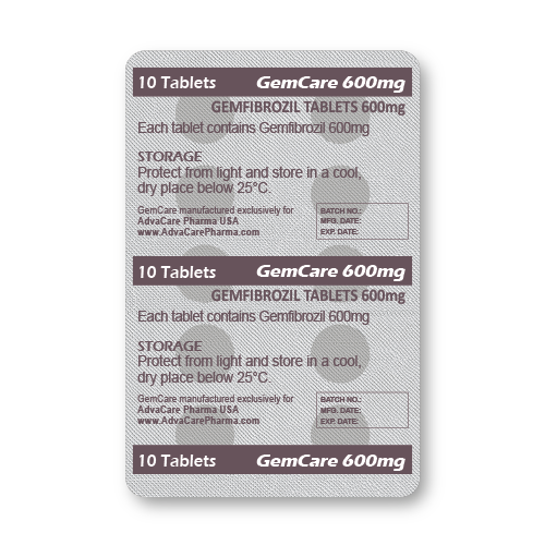 Gemfibrozil Tablets (blister of 10 tablets)