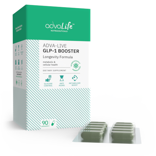Supplément Booster GLP-1 pour la Longévité (1 boîte et 1 blister)