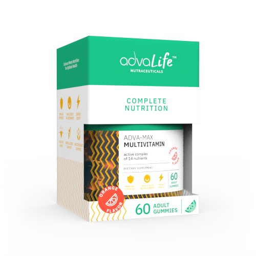Gomitas multivitamínicas para adultos (caja de frasco)
