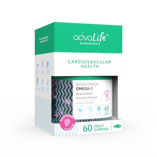 Gomitas de Omega-3 para adultos (caja de frasco)
