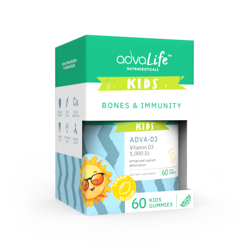 Gomitas de vitamina D para niños (caja de frasco)