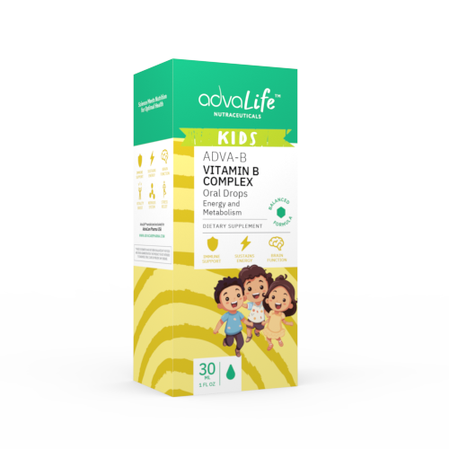 Gotas de complejo vitamínico B para niños (caja de frasco)