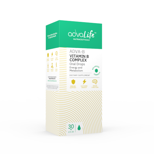 Gotas de complejo vitamínico B para adultos (caja de frasco)