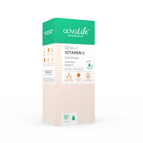 Gotas de vitamina C para adultos (caja de frasco)