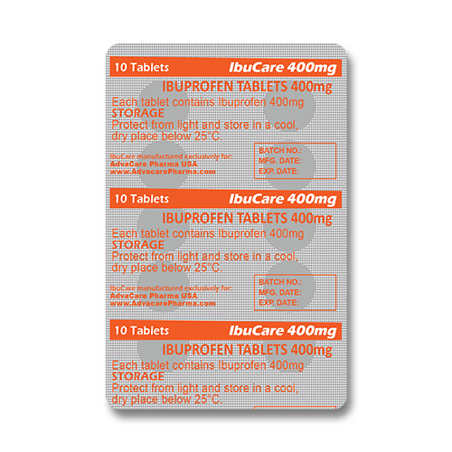Comprimés d'Ibuprofène (blister de 10 comprimés) Comprimés d'Ibuprofène (blister de 10 comprimés)
