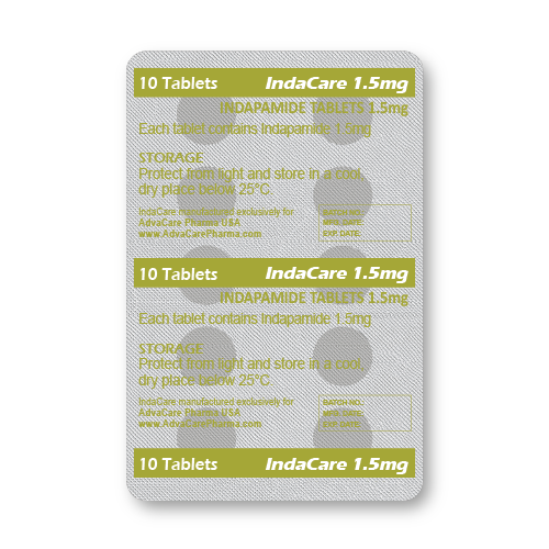 Indapamide Tablets (blister of 10 tablets)
