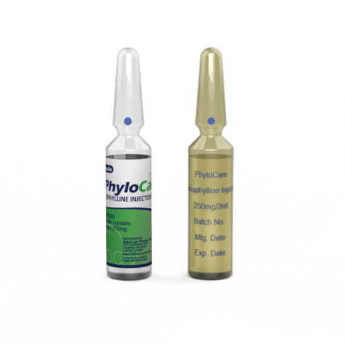 Injection d'Aminophylline (1 impression de flacon céramique et 1 étiquetage de flacon) Injection d'Aminophylline (1 impression de flacon céramique et 1 étiquetage de flacon)