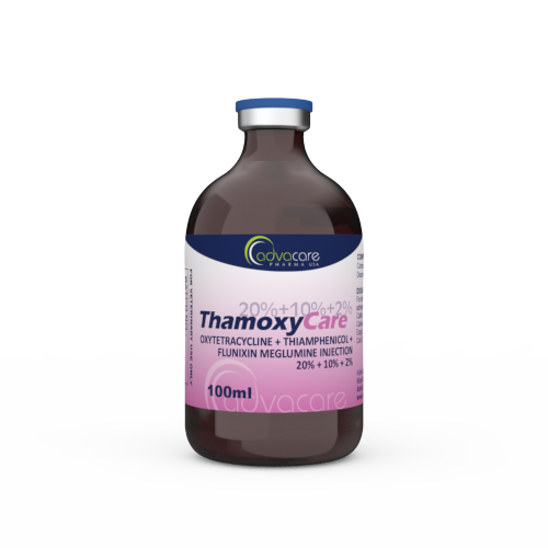 Inyección de Oxitetraciclina + Tiamfenicol + Meglumina Flunixin (1 frasco)