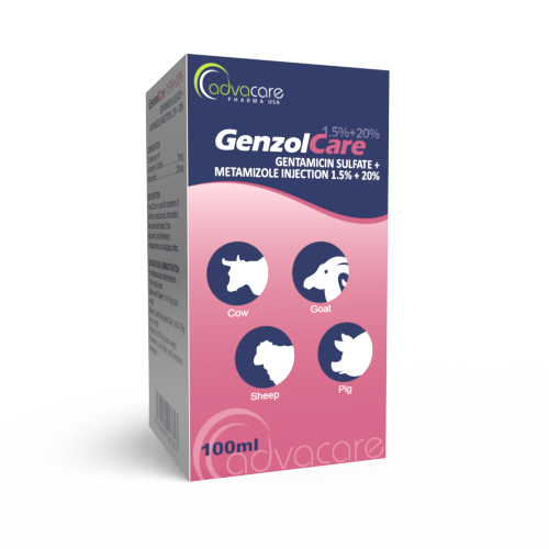 Inyección de Sulfato de Gentamicina + Metamizol (caja de 1 vial)