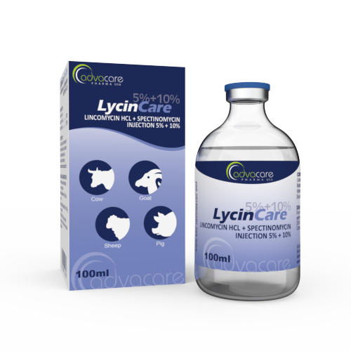 Inyección de Lincomicina HCl + Espectinomicina (1 caja y 1 frasco)