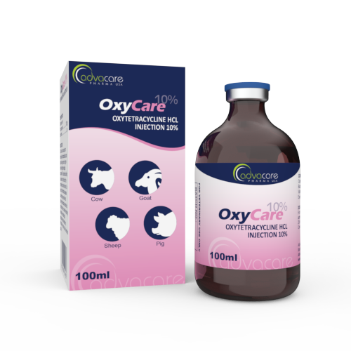 Inyección de Oxitetraciclina HCl (1 caja y 1 frasco)