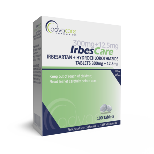 Irbesartan + Hydrochlorothiazide Tablets (box of 100 tablets) Irbesartan + Hydrochlorothiazide Tablets (box of 100 tablets)