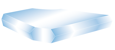 Diapositives en verre rectifiées à 45º