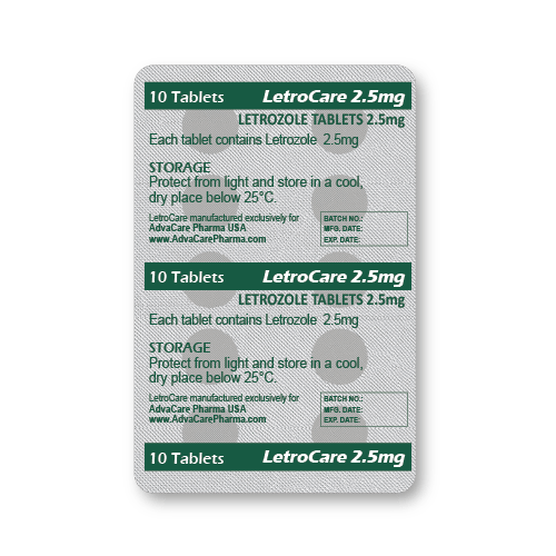 Comprimés de Letrozole (blister de 10 comprimés)