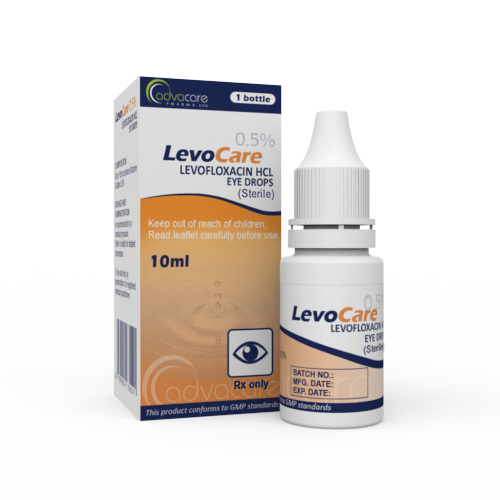 Gouttes Oculaires de Lévofloxacine (1 boîte et 1 flacon)