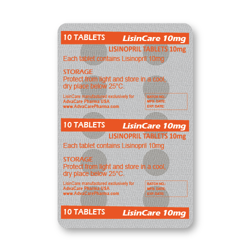 Comprimidos de Lisinopril (blíster de 10 comprimidos)