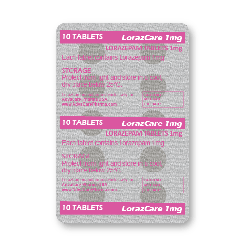 Comprimidos de Lorazepam (blíster de 10 comprimidos)