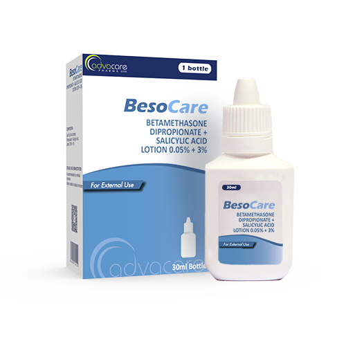 Lotion de Dipropionate de Bétaméthasone + Acide Salicylique (1 boîte et 1 flacon)