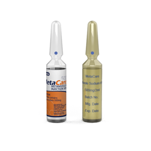 Injection de Métamizole Sodique (1 impression de flacon céramique et 1 étiquetage de flacon)
