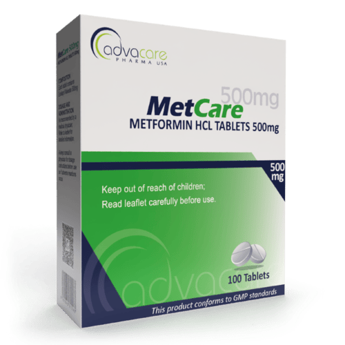 Comprimidos de Metformina HCl (caja de 100 comprimidos)