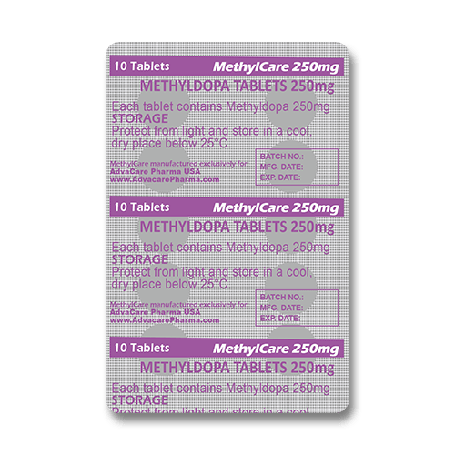 Comprimés de Méthyldopa (blister de 10 comprimés)