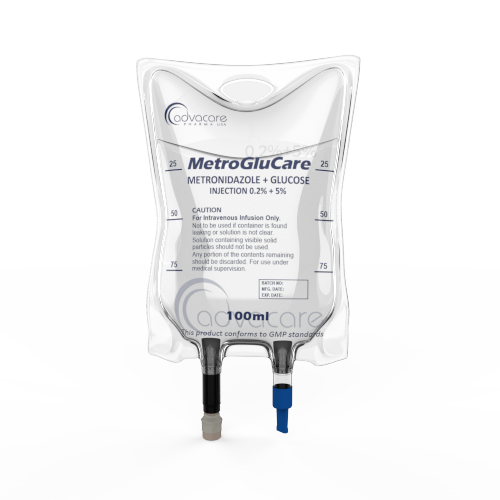Inyección de Metronidazol + Glucosa (1 Bolsa IV)
