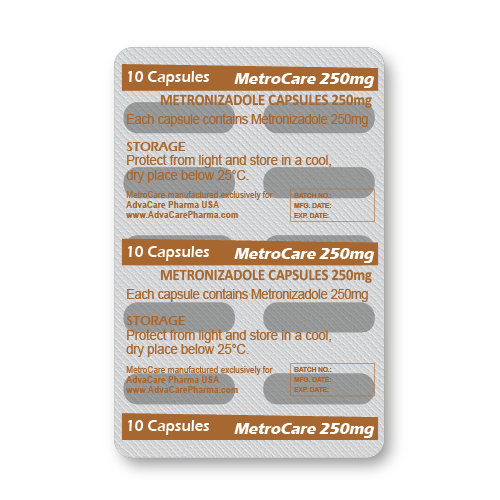 Metronidazole Capsules (blister of 10 capsules)