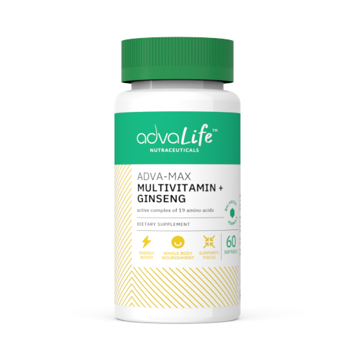 Multivitamin + Ginseng Capsules (bottle of 60 softgels)