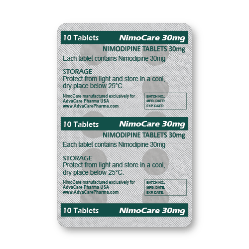 Comprimés de Nimodipine (blister de 10 comprimés)